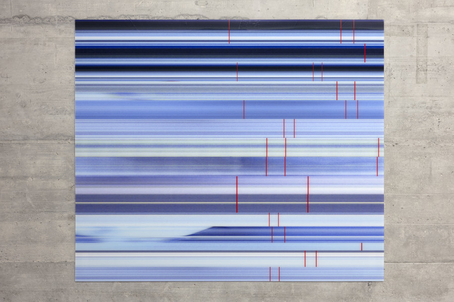 Photo Finish II, 2026, UV direct print on acrylic glass sheet, 110 x 130 cm. Photography: Gina Folly. Copyright and courtesy of the artist and For, Basel