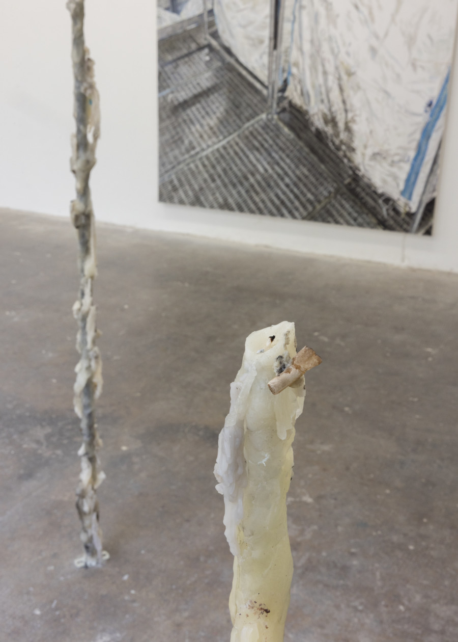 Exhibition view « monday’s ghost » at WallStreet, Fribourg, 2025 / Photo: Julie Folly / Courtesy: the artists and WallStreet