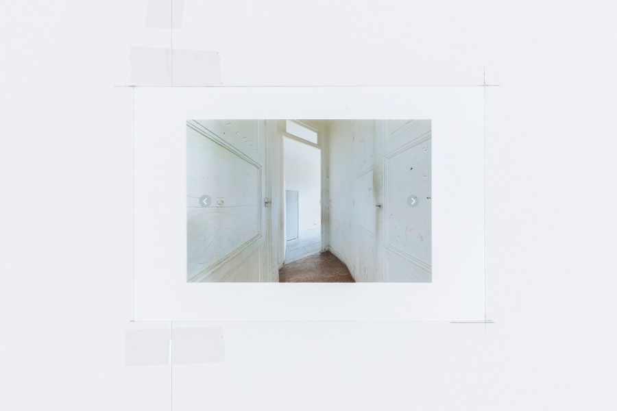 Gilles Jacot, Total excel, 2025, alu dibond advertising board, inkjet print on photopaper, paper, tape, 33 x 50 x 0.5cm