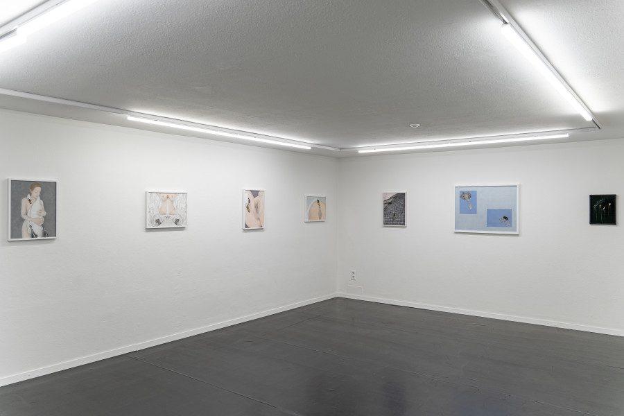 Exhibition views, Adam Cruces: Pastels, Blue Velvet, Zürich, Swiss, 2026. Photo: Adam Cruces