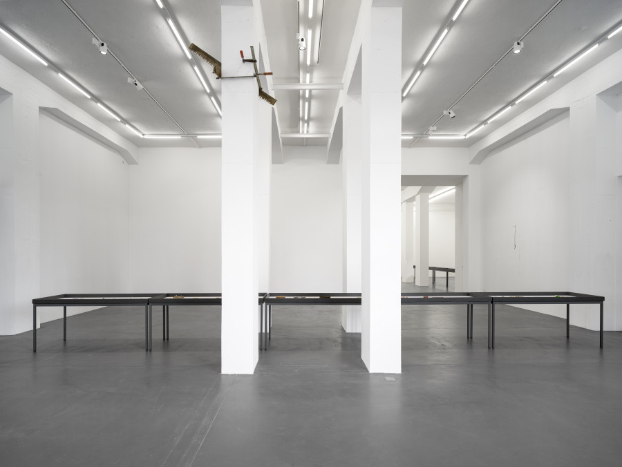 Installation view, Bernhard Schobinger, Against Method, Galerie Francesca Pia, Zurich, 2024. Photo: Cedric Mussano