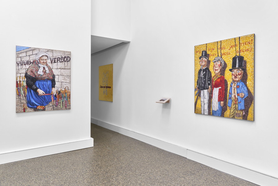 Exhibition view, Jan Fabre, New Works | Mosaics, Wilde, 2023. Photo: Philipp Hänger