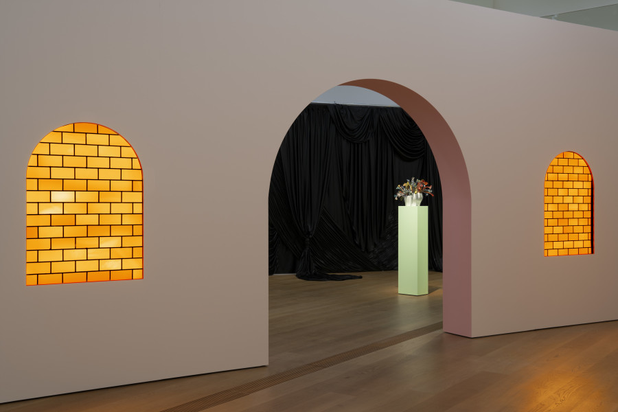 Vue d’exposition Jardin d’Hiver #3. DECORAMA, Musée cantonal des Beaux-Arts de Lausanne, 2025. Photo : MCBA/Karim Kal