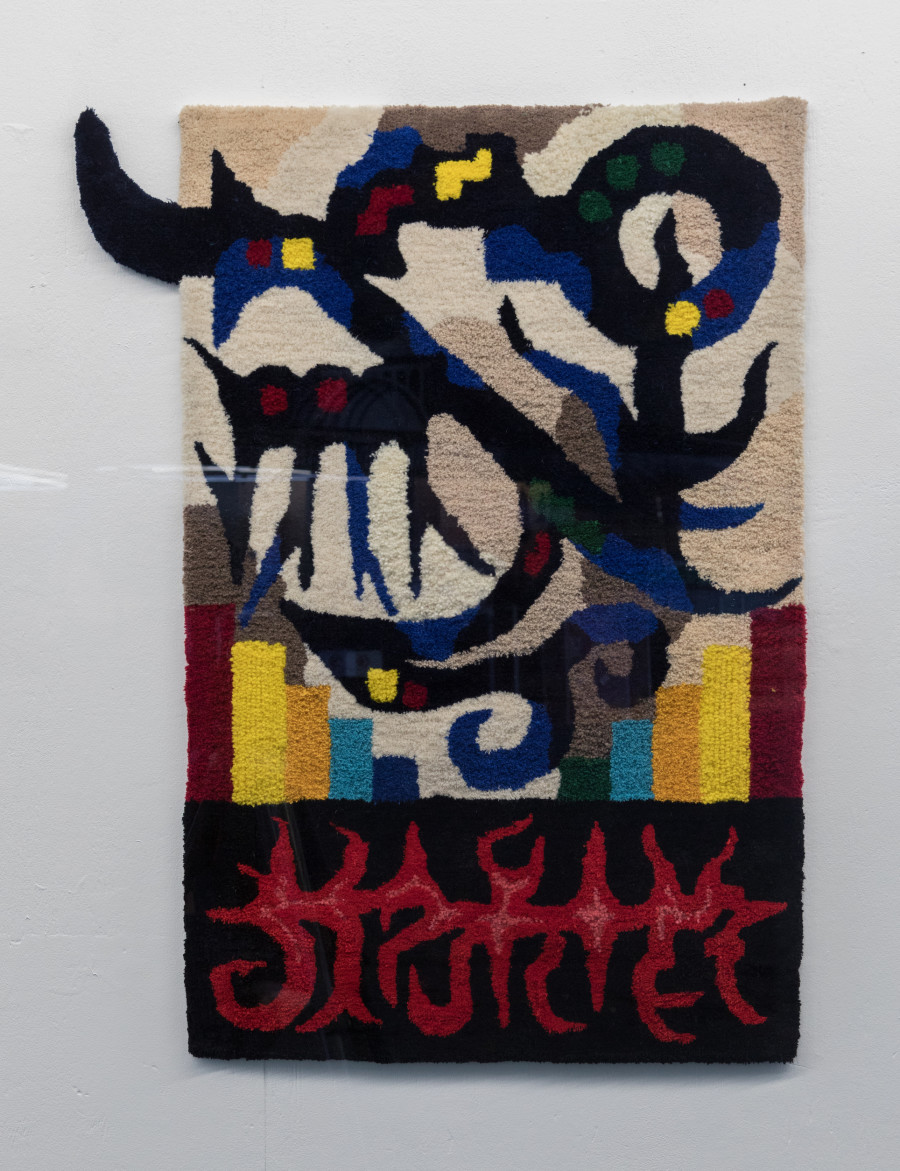 Manutcher Milani, Death Metal Desert, 2021. Wool, silicon, monk fabric. 125 x 80 cm. Courtesy of artist and VITRINE London/Basel.