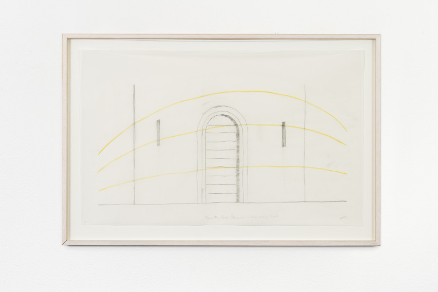 Max Neuhaus – Untitled, 1983; Drawing Study 3; A Bell for Sankt Cäcilien. Sound Work Location: St. Cäcilien, Cologne