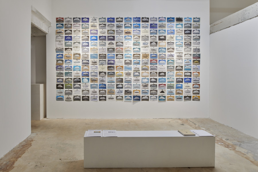 Yuval Yairi: CloudMapping, Exhibition view, 2023, Fabienne Levy, Photo: Guillaume Python.