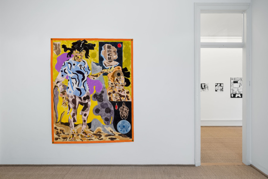 Installation view, Richard Ayodeji Ikhide, Immateria, Galerie Bernhard, 2022.