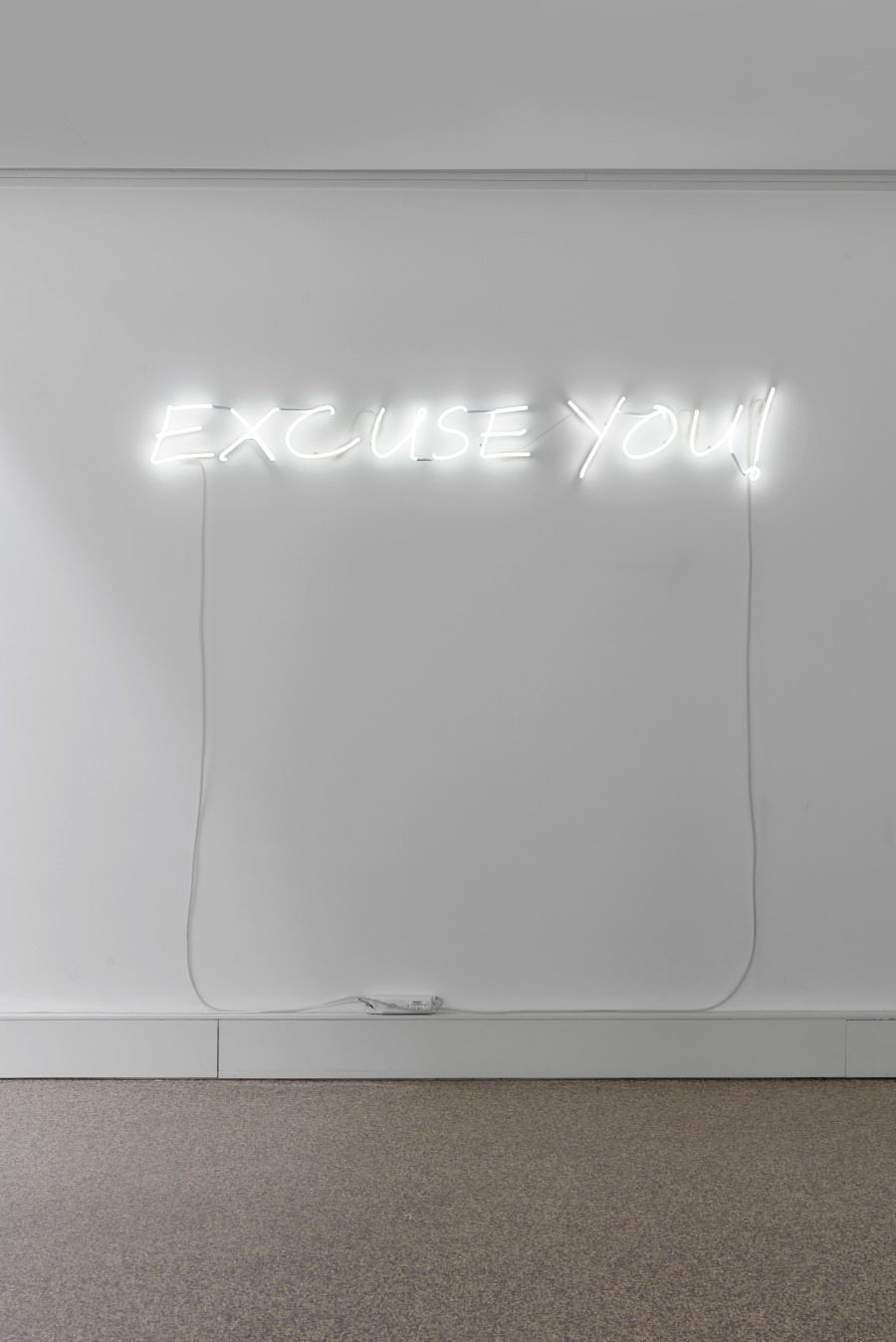 Exhibition view, Rafael Lozano-Hemmer, EXCUSE YOU!, Wilde, 2022. Photo: Philipp Hänger