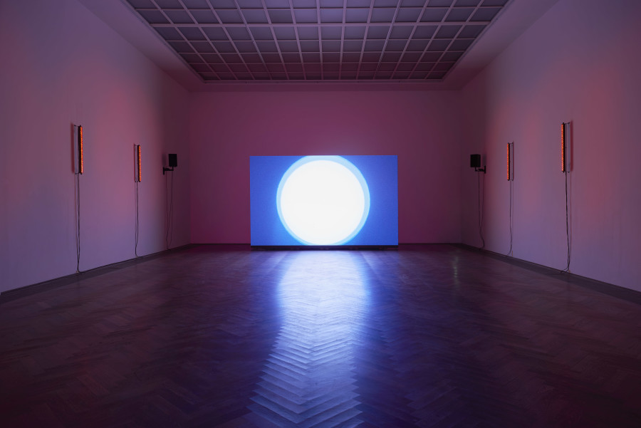 P. Staff, La Nuit Américaine, 2023, installation view, in: P. Staff, In Ekstase, Kunsthalle Basel, 2023, photo: Philipp Hänger / Kunsthalle Basel