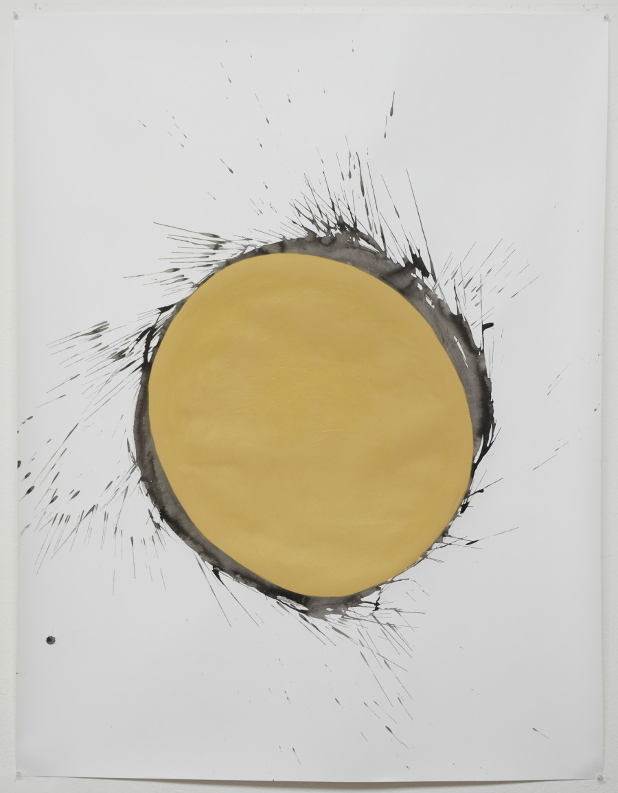Bruce, 2015, ÖL und Tusche auf Papier, 152 x 118 cm