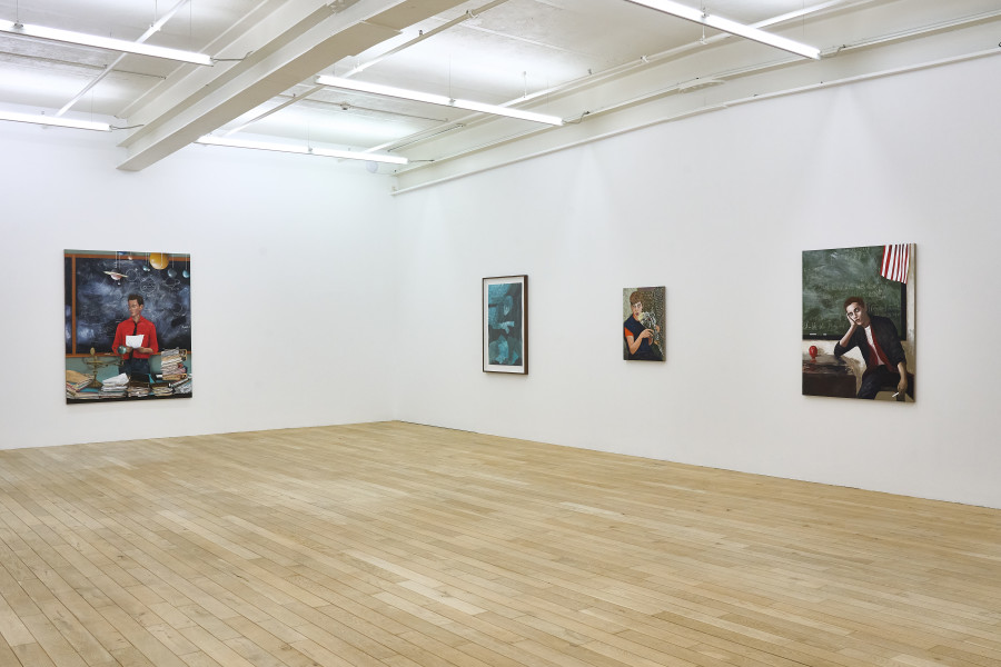 Installation view, Hernan Bas, Nightmares & Melancholy, Galerie Peter Kilchmann, 2024.