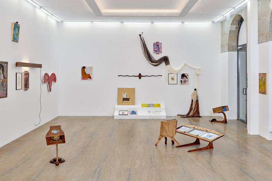 Exhibition view, Valse Velue, Cathy Josefowitz, Jessy Razafimandimby, Halle Nord, Geneva, 2026. Photo credit: © Thomas Maisonnasse / Halle Nord, 2026