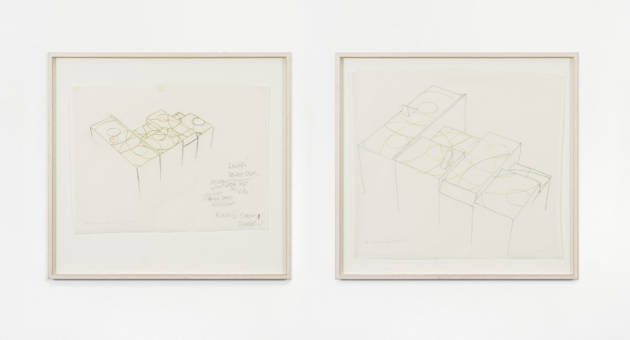 Max Neuhaus – Fan Music, 1993; Drawing Studies 1 + 2. Sound Work Location: Rooftops of 137–141 Bowery, New York City (1968)