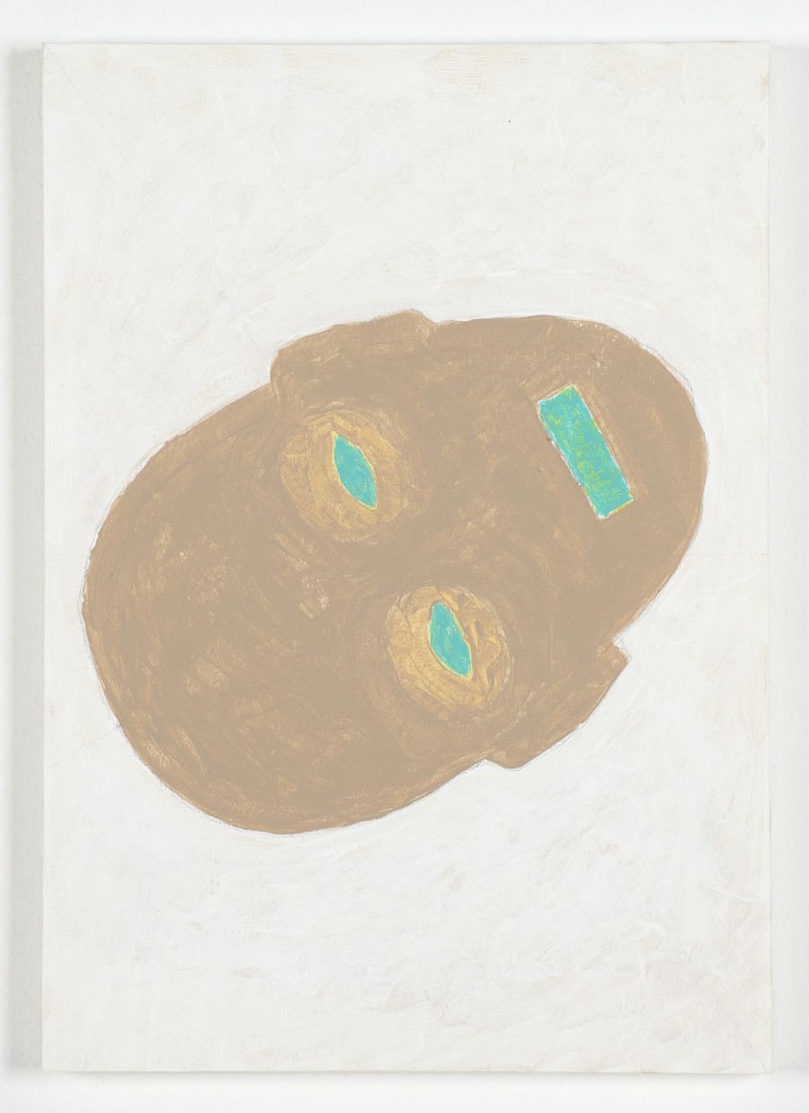 Valentin Carron, Oval In The Light V, 2022, Acrylic on wood, 29,7 x 21 x 1,5 cm, (Ref. CAR010107)