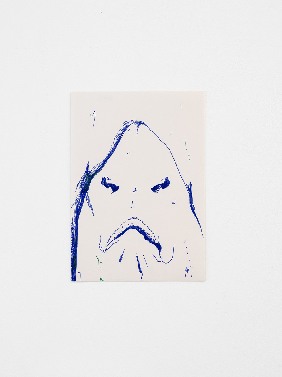Anna Zacharoff, dogfish, 21 × 14.8 cm, 2023; dogfish, 21 × 14.8 cm, 2023; catfish, 21 × 14.8 cm, 2023; catfish, 21 × 14.8 cm, 2023; Pencil on paper / Photo: Cedric Mussano / Courtesy: The artist and Kirchgasse Gallery, Steckborn