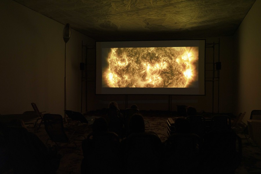 Carolina Caycedo & David de Rozas, The Teaching of the Hands, 2021, screened at The Blind Pigeon. Photography: Sebastian Verdon / all images copyright and courtesy of the artists and CAN Centre d’art Neuchâtel