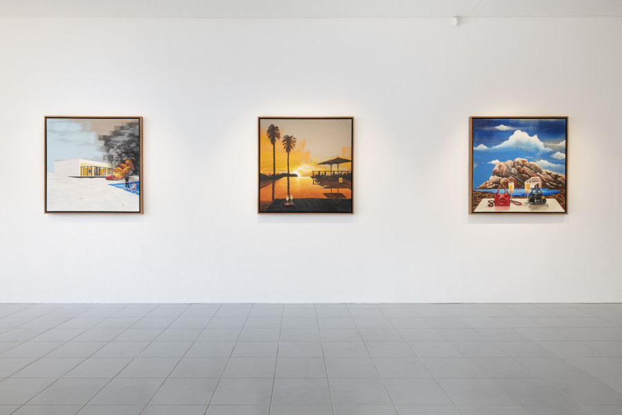 Exhibition view, Katlego Tlabela, Feels Like Summer, Wilde, 2023. Photo Eric Bergoend