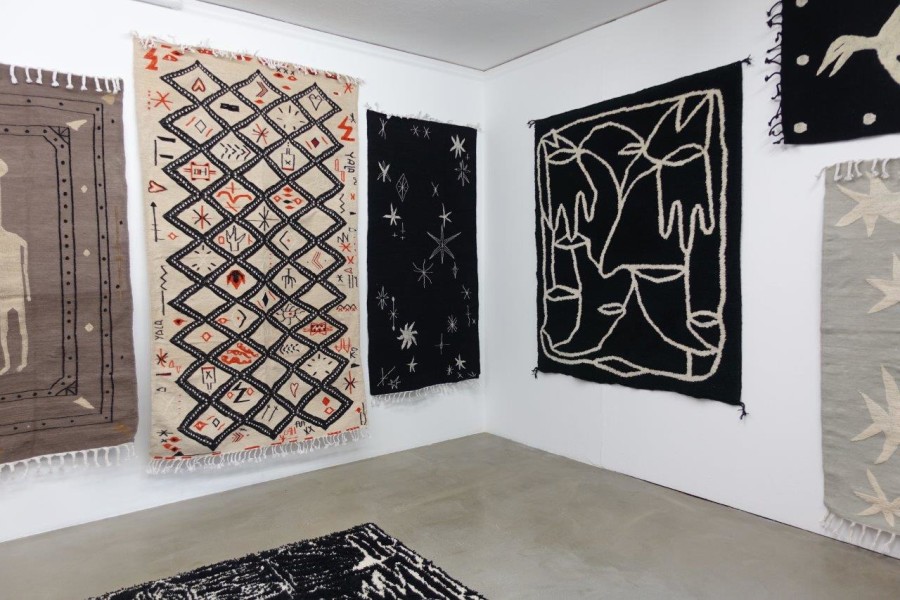 Installation view, Augustin Rebetez, Rebet’z Carpets, Galerie Nicola von Senger, 2023-2024.