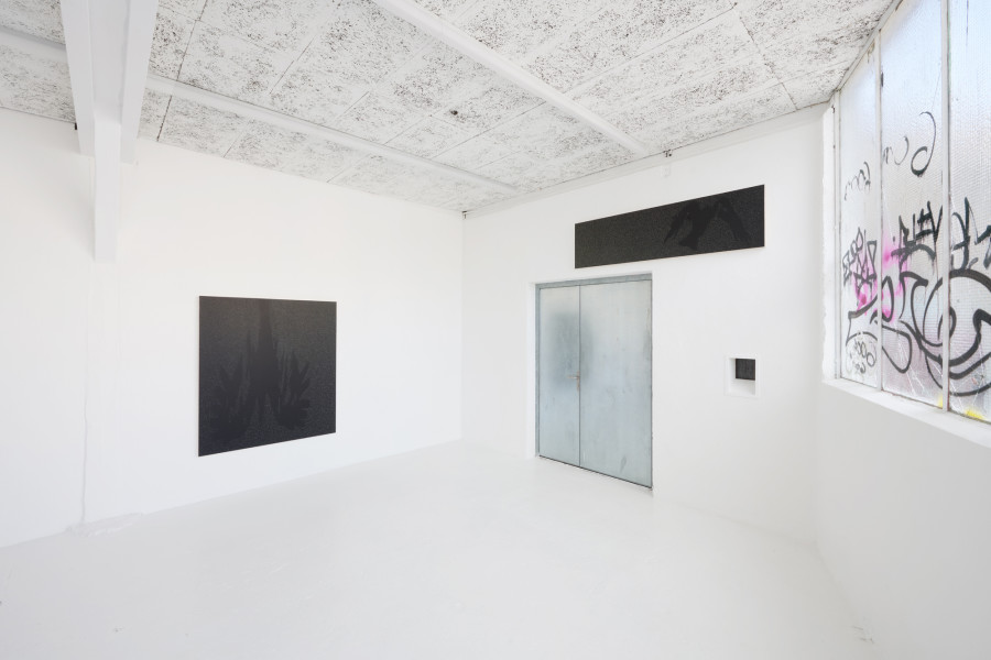 Exhibition view, Eliot Möwes, SLIME FACTORY, KISSED THEN BURNED, Geneva, 2026. Photo credit: Johanna Bommer