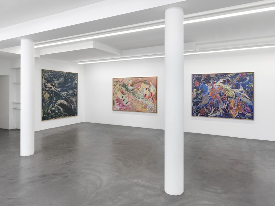 Installation view, Ileana Magoda, Angels of Power, Angels of Beauty, Bernheim Gallery, 2024. Courtesy of the Artist and Bernheim Gallery, London, Zurich. Credit Photo: Annik Wetter