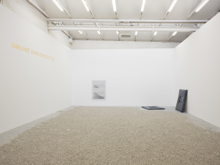 Window Grey, Pierre-Olivier Arnaud, Stefan Brüggemann, Mio Chareteau, exhibition view, 2023 Photo: Sebastian Verdon
