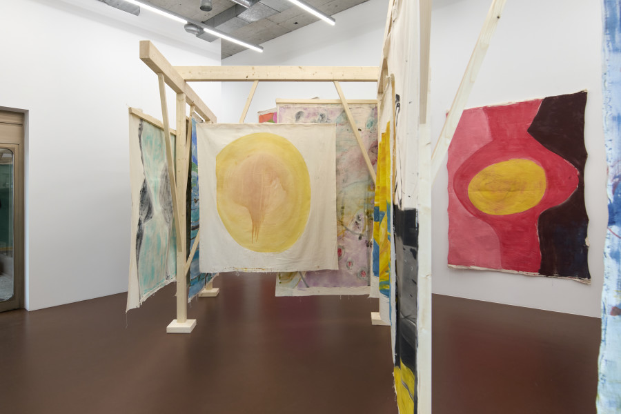 Installation view, Vivian Suter, Snake Nights, Karma International, Zurich, 2025-2026. Photo: © Flavio Karrer