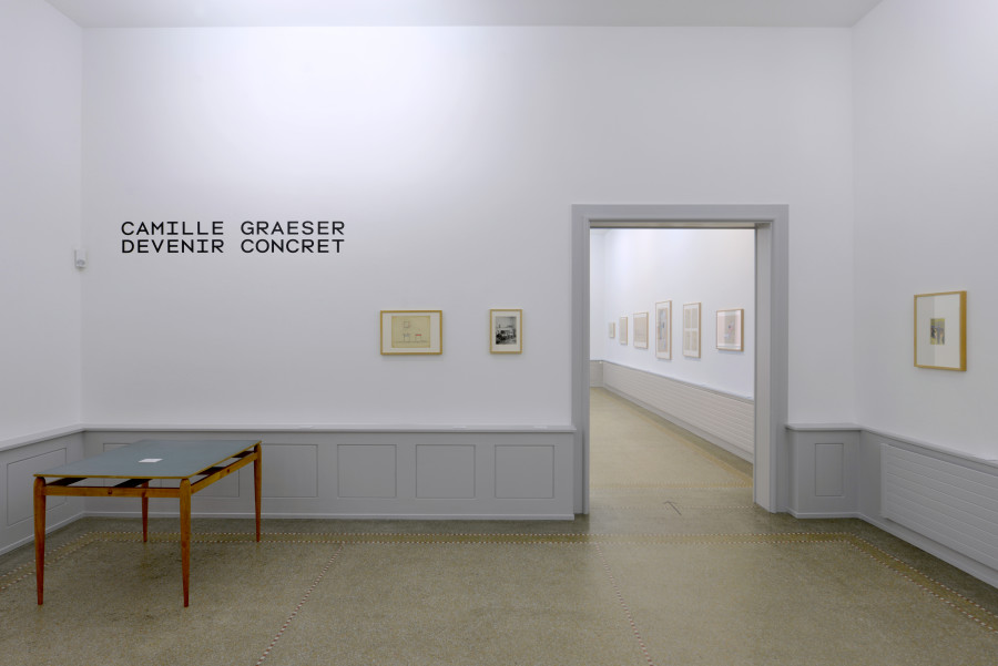 Exhibition view, Camille Graeser, Becoming a concrete artist, MBA, 2020 -2021