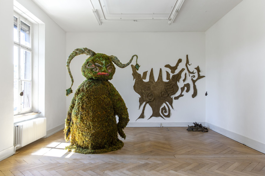 Livia Rita, exhibition view, room 4, Into Swamp_Our Hell, Kunsthalle Palazzo, 2025, Photo: Nina Rieben