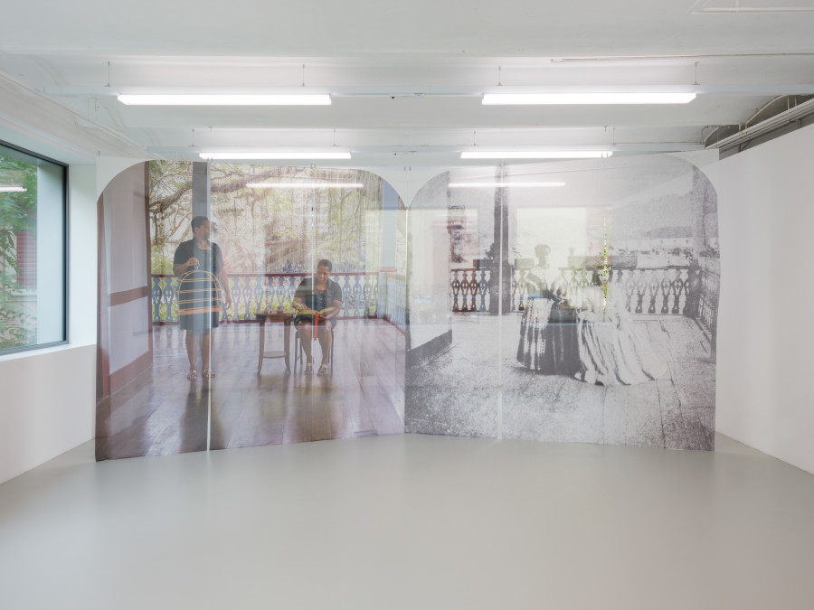 Denise Bertschi, SPATIAL CONVERS(I)OR. The Villa of (no) Return, 2024, exhibition view, CAN, 2024. Photography: Sebastian Verdon. Courtesy: Images copyright and courtesy of the artists and CAN Centre d’art Neuchâtel