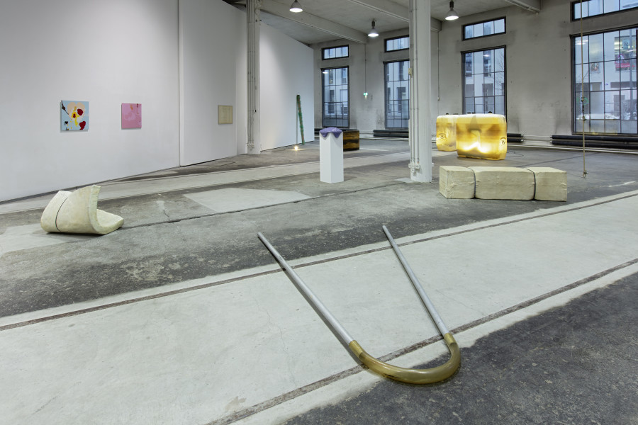 Birgit Werres, Let’s play it, Rolf !, Installationsansicht Kunstzone Lokremise, Kunstmuseum St.Gallen, Foto: Stefan Rohner