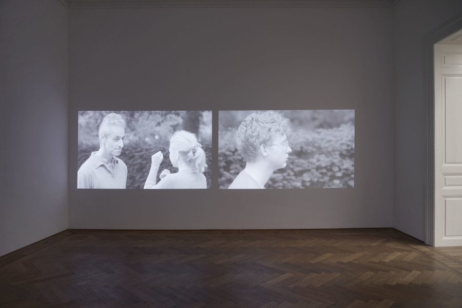 Joanna Piotrowska, installation view, Stable Vices, Kunsthalle Basel, 2019, view on, Little Sunshine, 2019. Photo: Philipp Hänger / Kunsthalle Basel