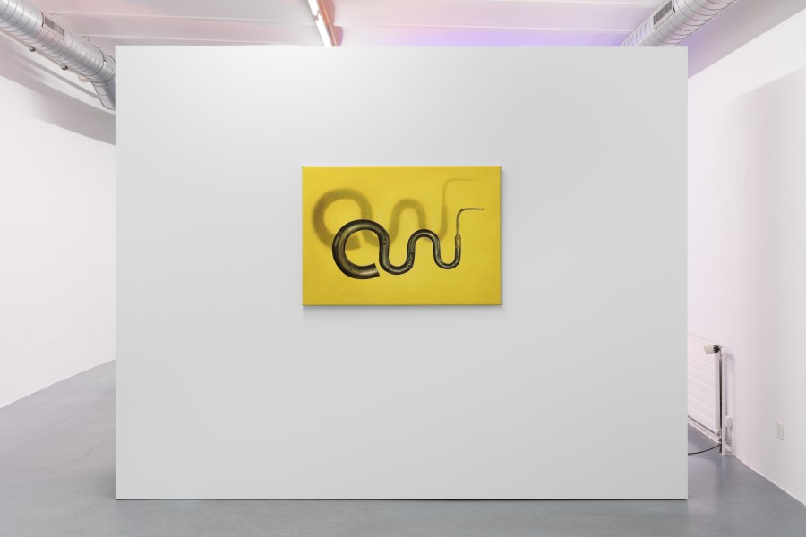 Diogo Pinto, Spellbound, 2025, Oil on canvas, 82 × 160 cm. Photo credits: marytwo