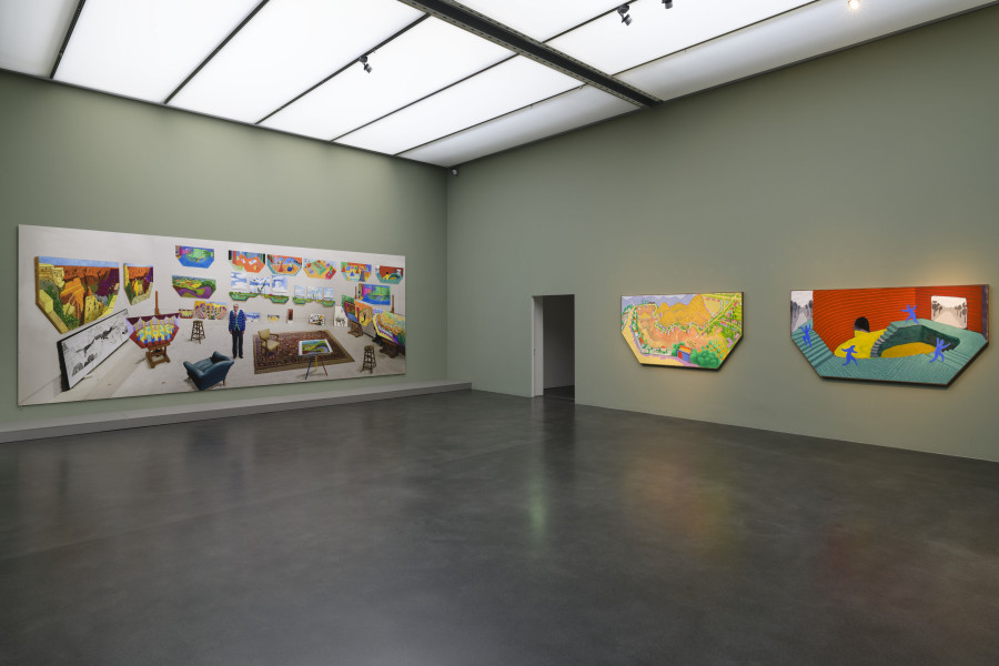 Ausstellungsansicht David Hockney, Moving Focus, Kunstmuseum Luzern, 2022, Foto: Marc Latzel