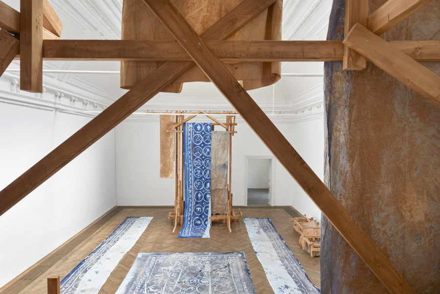 Dala Nasser, MCCCLXXXVI, 2025, detail, in: Dala Nasser, Xíloma. MCCCLXXXVI, Kunsthalle Basel, 2025, photo: Philipp Hänger / Kunsthalle Basel