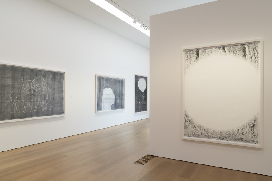 Vue de l’exposition Alain Huck. Respirer une fois sur deux, Musée cantonal des Beaux-Arts de Lausanne, 2025. Photo : MCBA, Étienne Malapert