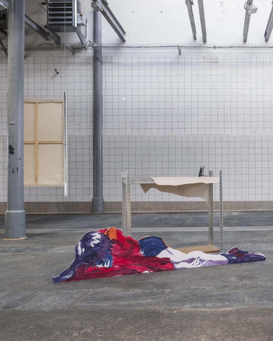 Simone Nicola Filippo, Misato Katsuragi (II), exhibition view, 2025, QG Quarier Général de la Chaux-de-Fonds, Switzerland. Photography: Max Gigon Adatte. Courtesy : All images copyright and courtesy of the artist and QG Quartier Général.