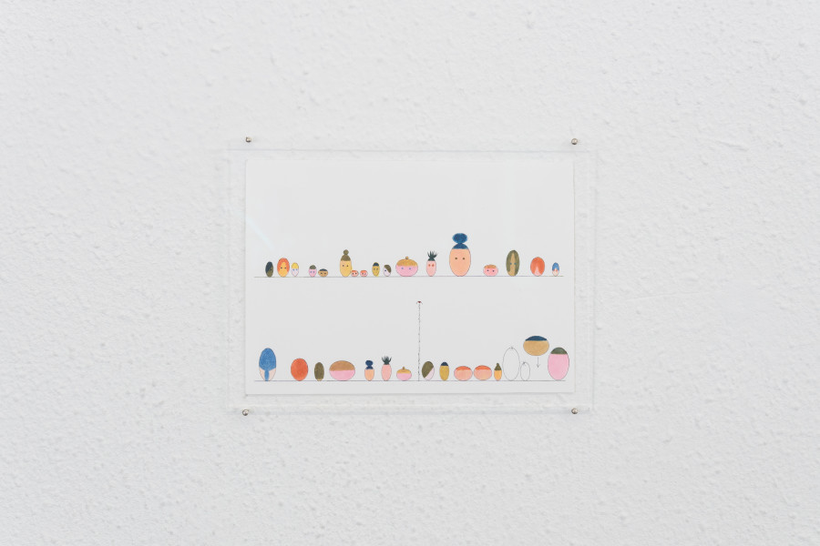 Exhibition view, Mix, Saehan Parc and Thilda Bourqui, Halmet, Zürich, 2026. Photo credit: WALENTINA