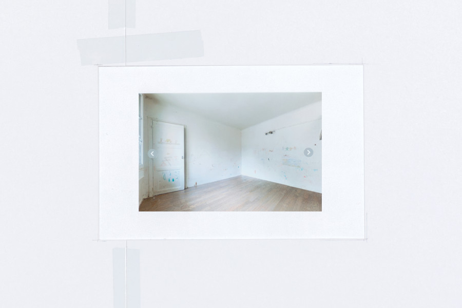 Gilles Jacot, Total excel, 2025, alu dibond advertising board, inkjet print on photopaper, paper, tape, 33 x 50 x 0.5cm