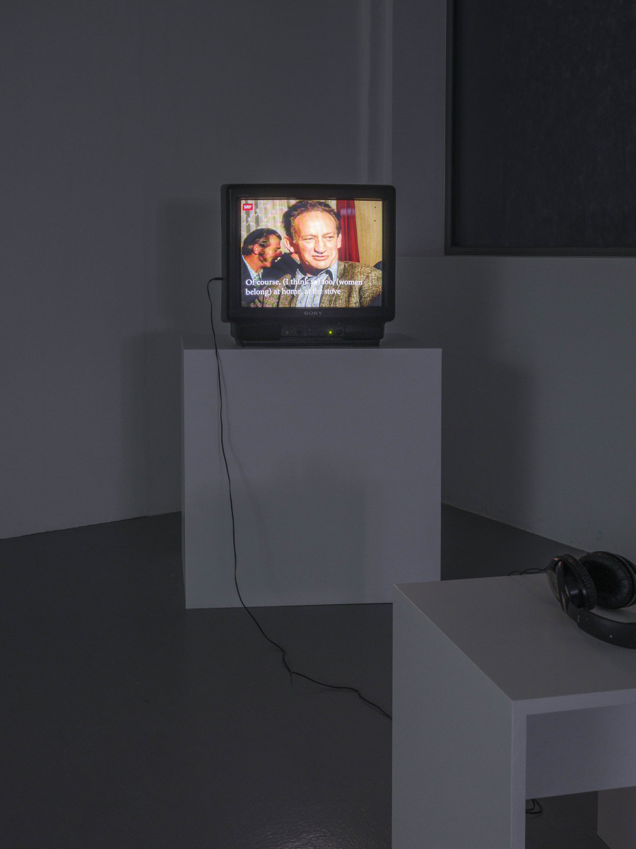Olivia Abächerli, Grandfather, 2023, exhibition view, 2023. Photography: Sebastian Verdon / all images copyright and courtesy of the artists and CAN Centre d’art Neuchâtel