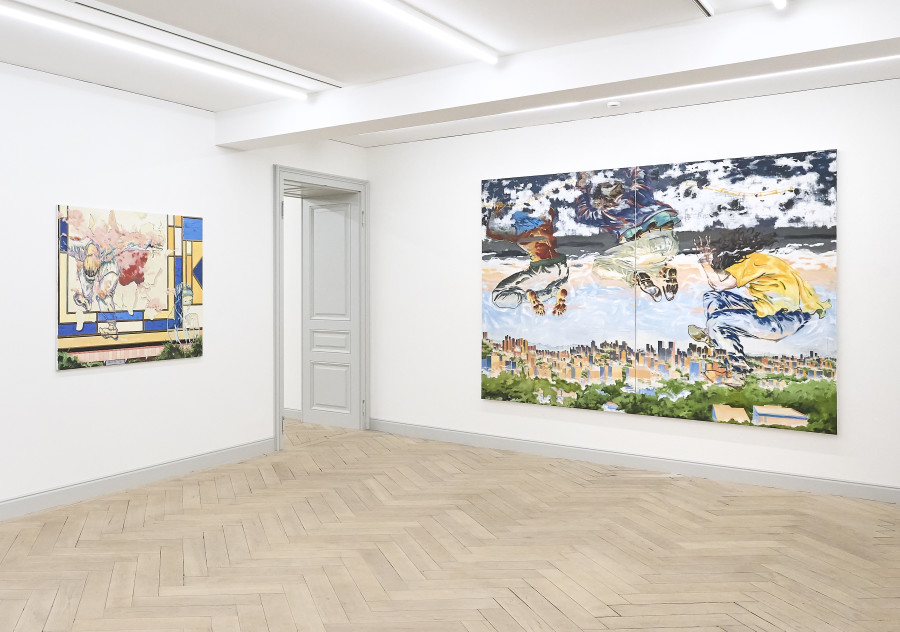 Installation view, Valentin Rilliet, 蜀風 - Mountain Stories, Galerie Peter Kilchmann, 2024.