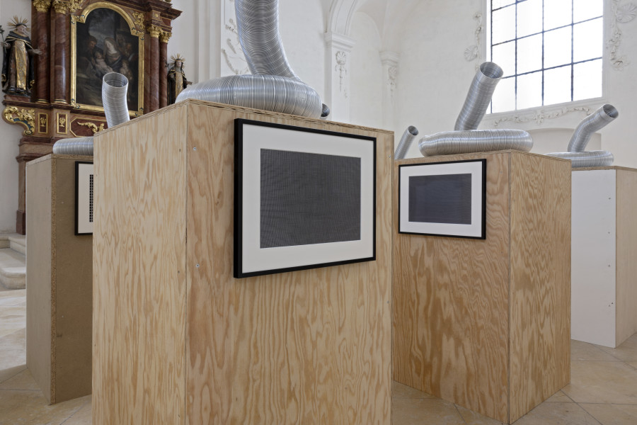 Installation view, Emanuel Rossetti: Beatitude, Abbatiale Bellelay, 2022, Photo: Gina Folly