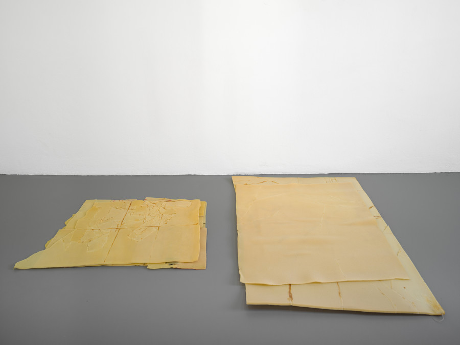 Olga Balema, Formulas (2022), installation view, The bizarre space of complex numbers, Kunsthalle Friart Fribourg, 2025. Photo: Cedric Mussano