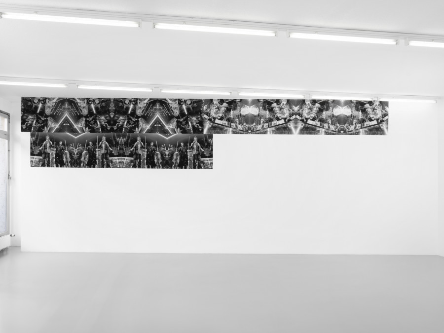 Thomas Liu Le Lann, Eyes Closed, 2024, 12 inkjet prints on coated paper 180g, 67.5 x 90 cm each, Edition of 5 + 2 AP. Photo credit: Julien Gremaud, courtesy of Xippas and the artist