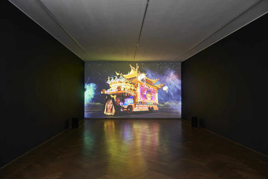 LuYang, LuYang Vibratory Field, Kunsthalle Basel, 2023. Installation view: LuYang Delusional Mandala, 2015. Photo: Philipp Hänger / Kunsthalle Basel