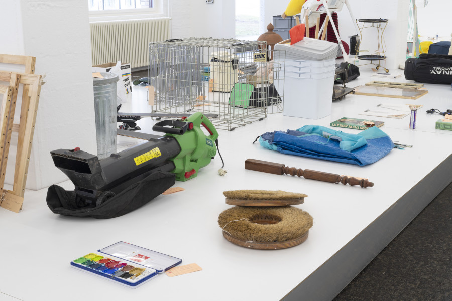 La Bibliothèque des Ready-Mades, detail, 2023—ongoing. Photo: Kunst Halle Sankt Gallen, E. Sommer. Courtesy: the artists.