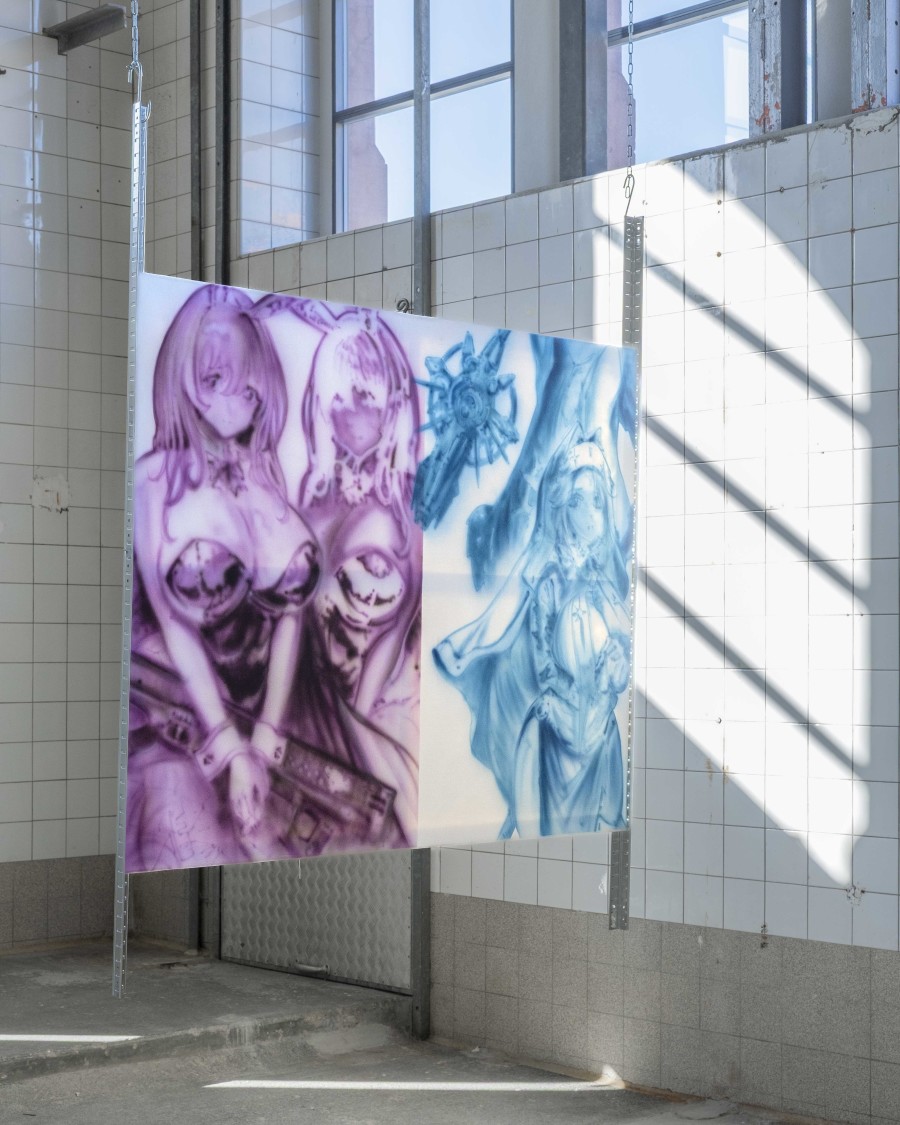 Simone Nicola Filippo, Goddess of Victory, exhibition view, 2025, QG Quarier Général de la Chaux-de-Fonds, Switzerland. Photography: Max Gigon Adatte. Courtesy : All images copyright and courtesy of the artist and QG Quartier Général.