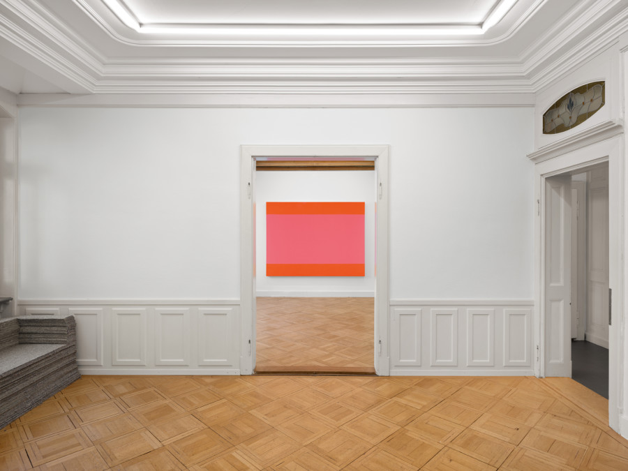 Exhibition view, Olivier Mosset, Drive Through, Galerie Oskar Weiss, Zürich, 2026, Photo credit: Stefan Altenburger
