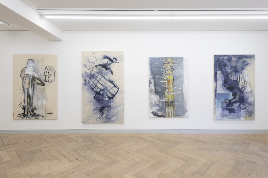 Installation view, Valérie Favre, Temps contre Temps, a taste of freedom, Galerie Peter Kilchmann, 2024.