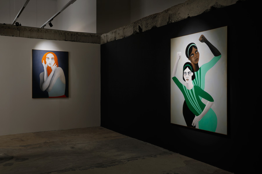 Exhibition view, Rebecca Brodskis, Equilibres, Fabienne Levy, 2022. Photo credit: Neige Sanchez