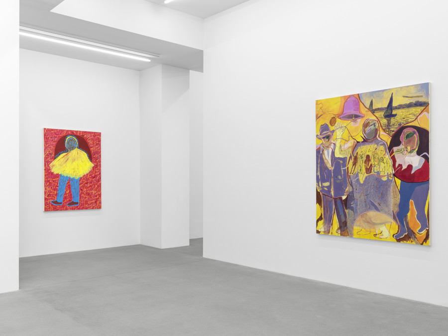 Installation view, Chemu Ng'ok, Echoes, Galerie Eva Presenhuber, Waldmannstrasse, Zurich, 2024 © Chemu Ng'ok. Courtesy the artist and Galerie Eva Presenhuber, Zurich / Vienna. Photo: Stefan Altenburger Photography, Zürich